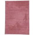 Hochflor-Teppich CARPETFINE "Silky" Teppiche Gr. B: 140cm, 20mm, L: 200cm, rosa Shaggy, Langflor, uni, besonders weich, handarbeit