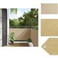 Vidaxl - Sonnenschirme & Sonnenschutze - Living Balkonsichtschutz Oxfordgewebe 75x400 cm Beige - Beige