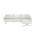 KOINOR Ecksofa Leder Vineto ¦ weiß ¦ Maße (cm): B: 272 H: 83 T: 207