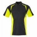 Polo-Shirt, moderne Passform Polo-shirt Gr. xl, schwarz/hi-vis gelb - Mascot