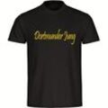 multifanshop® Herren T-Shirt - Dortmund - Dortmunder Jung - Druck gelb - Männer