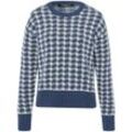 Rundhals-Pullover Fadenmeister Berlin blau