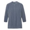 Cord-Bluse 3/4-Arm Peter Hahn blau