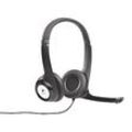 USB Headset Logitech H390, binaural, kabelgebunden, Mikrofon mit Rauschunterdrückung, schwarz