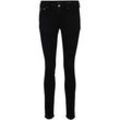 TOM TAILOR DENIM Damen Jona Extra Skinny Jeans, schwarz, Uni, Gr. 25/32