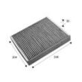 VALEO Filter, Innenraumluft CLIMFILTER PROTECT 1x für VAUXHALL SAAB CHEVROLET OPEL 13503677 95152912 1808524 715659