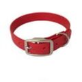 bio-leine 21-30cm HU Biothane Halsband rot 46 cm, 56 cm