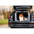 Knuffelwuff faltbare Hundebox Auto Transportbox Alverstone mit Aluminiumgestell für den Kofferraum M