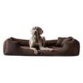 Tierlando MORITZ VIP Hundebett Hundesofa braun 90 cm, 22 cm, 75 cm