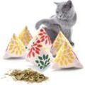 Canadian Cat Company Catnipspielzeug 6x Schmusepyramide Reggae Flower