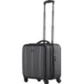 Business-Koffer JSA "2-in-1 Trolley", Herren, Gr. B/H/T: 45cm x 41cm x 24cm, schwarz, ABS, Polycarbonat, Kunststoff, Koffer