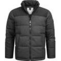 Steppjacke RAGWEAR "Waldess" Gr. L (52), grau (dunkelgrau) Herren Jacken Gesteppte Outdoorjacke in Woll-Optik