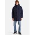 Steppjacke UNITED COLORS OF BENETTON Gr. L, blau (marine), Herren, Obermaterial: 100% Polyester, Jacken, mit verstellbarer Kapuze