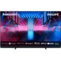 G (A bis G) PHILIPS OLED-Fernseher "55OLED909/12" Fernseher Gr. 55, grau (anthrazit)