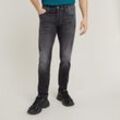 Slim-fit-Jeans G-STAR "3301 Slim" Gr. 31, Länge 34, schwarz (faded schwarz magnet), Herren, Obermaterial: 91% Baumwolle, 7% Elastomultiester, 2% Elasthan, Jeans, mit toller Waschung und Elasthan