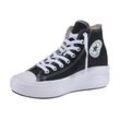 Sneaker CONVERSE "CHUCK TAYLOR ALL STAR MOVE PLATFORM" Gr. 36, schwarz-weiß (schwarz, weiß), Textil, Schuhe