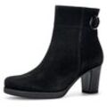 Stiefelette GABOR "Ancona" Gr. 38,5, schwarz Damen Schuhe Blockabsatz, Ankle Boots mit trendiger Schaftgestaltung