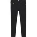 Skinny-fit-Jeans TOMMY JEANS "Tommy Jeans - Damenjeans SYLVIA - High Waist - Skinny-Fit" Gr. 34, Länge 34, schwarz (denim schwarz), Damen, Denim/Jeans, Obermaterial: 90% Baumwolle, 8% Elastomultiester, 2% Elasthan, Jeans, Eng anliegende Denim Jeans mit hoher Leibhöhe