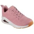 Sneaker SKECHERS "TRES-AIR UNO", Damen, Gr. 39, rosa, Lederimitat, Textil, unifarben, sportlich, Schuhe, Freizeitschuh, Halbschuh, Schnürschuh mit Air-Cooled Memory Foam