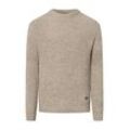 Rundhalspullover JOOP JEANS "Oro" Gr. XL, beige (beige meliert) Herren Pullover in melierter Optik