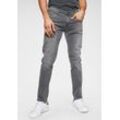 Slim-fit-Jeans REPLAY "Anbass Superstretch" Gr. 30, Länge 34, grau, Herren, Obermaterial: 98% Baumwolle, 2% Elasthan, Jeans