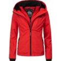 Outdoorjacke MARIKOO "Erdbeere" Gr. L (40), rot, Damen, Oberstoff: 100% Polyester, Futter: 100% Polyester, Wattierung: 100% Polyester, Ärmelfutter: 100% Polyester, clean, Jacken, sportliche Funktionsjacke mit Kapuze