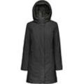 Langjacke GEOX "SPHERICA", Damen, Gr. 34, schwarz, Web, Obermaterial: 100% Polyester. Futter: 100% Polyester. Wattierung: 100% Polyester, unifarben, casual, Basic hüftbedeckend, Jacken, mit Kapuze, Reißverschlusstaschen, verdeckter Reißverschluss & Drucker