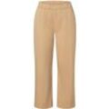 7/8-Hose MAC "STEFFI", Damen, Gr. 34, N-Gr, beige (desert), Web, Obermaterial: 76% Baumwolle, 21% Polyamid, 3% Elasthan, casual, figurumspielend 7/8-Länge, Hosen, Schlupfhose