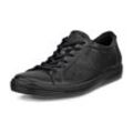 Sneaker ECCO "CLASSIC", Damen, Gr. 38, schwarz, Leder, sportlich, Schuhe, in klassischer Optik, Freizeitschuh, Halbschuh, Schnürschuh