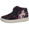 Sneaker LURCHI "Yubi-TEX" Gr. 34, lila (lila, einhorn) Kinder Schuhe Freizeitschuh, Schnürboots, Schnürschuh mit Glitzerdetails