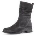 Stiefel GABOR "Genua" Gr. 35, grau (dunkelgrau) Damen Schuhe Blockabsatz, Kurzstiefel, mit Innenreißverschluss