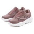 Sneaker LASCANA Gr. 37, lila (mauve) Damen Schuhe mit Chunky-Sohle & Ketten, Schnürhalbschuhe, Freizeitschuhe VEGAN