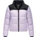 Steppjacke RAGWEAR "Serah" Gr. 4XL (48), lila (lavender), Damen, Obermaterial 1: 100% Nylon, Obermaterial 2: 100% Polyester, Innenfutter: 100% Polyester, Wattierung: 100% Polyester, Jacken, stylische Damen Winterjacke im Colourblocking-Design