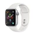 Apple Watch Series 4 (2018) GPS 40 mm - Aluminium Silber - Sportarmband Weiß