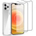 Hülle iPhone 12 Pro Max und 2 schutzfolien - TPU - Transparent