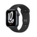 Apple Watch Series 7 (2021) GPS + Cellular 41 mm - Aluminium Mitternacht - Sportarmband Schwarz