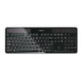 Logitech Tastatur QWERTZ Deutsch Wireless Solar K750