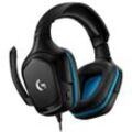 Logitech G432 Kopfhörer gaming mit kabel mit Mikrofon - Schwarz/Blau