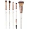 Luvia Cosmetics Pinsel Pinselset Prime Vegan Daily Selection Round Blender + Pencil Brush + Full Face Brush + Cream Shader + Duo Brow Brush