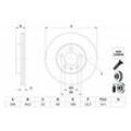 BOSCH Bremsscheibe vorne rechts links belüftet 256mm für SKODA VW SEAT AUDI 2Q0615301G 0 986 479 F32