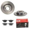 BREMBO Bremsensatz-Hinterachse COATED DISC LINE / STANDARD Bremsensatz, Scheibenbremse hinten rechts links voll 272mm für SKODA VW (SVW) SEAT (FAW) JE