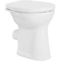 Stand-Flachspül-WC Geberit Renova Comfort 355 x 490 x 470 mm, erhöht, Abgang waagerecht, weiß - 218520000