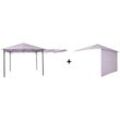 Pavillon TEPRO "Lehua", lila (lavendel), B/H/T: 330cm x 285cm x 330cm, Pavillons, BxTxH: 330x330x285 cm, Seitenteil als Markise ausklappbar