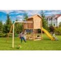 Spielturm FUNGOO "My SIDE Move+", braun, Spieltürme, KinderB:510cm H:305cm T:405cm, FSC-zertifizierter Massivholz, Metall, Polyethylen, mit Schaukel & Rutsche, B:510cm H:305cm T:405cm