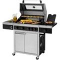 Gasgrill TEPRO "Keansburg 4 Special Edition", grau (schwarz, edelstahlfarben), B:138cm H:118cm T:62cm, Grills, BxTxH: 138x62x118 cm