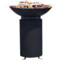 Grillkamin WESTMANN "LG941-2", schwarz, B:75cm T:75cm, Grills, BxTxH: 75x75x94 cm