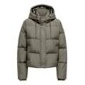 Steppjacke ONLY "ONLALICE SHORT DOWN JACKET NOOS OTW" Gr. M (38), grün (vetiver), Damen, Obermaterial: 100% Polyester, Jacken