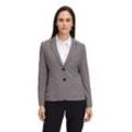 Kurzblazer BETTY BARCLAY "Betty Barclay Blazer-Jacke langarm" Gr. 46, schwarz (schwarz, beige) Damen Blazer Material