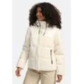 Winterjacke MARIKOO "Kaguraa" Gr. L, weiß (sanftes weiß), Damen, Obermaterial: 100% Polyester; Innenmaterial: 100% Polyester; Futter/Wattierung: 100% Polyester, Jacken, warme Teddyfell Sherpa Jacke