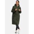 Winterjacke MARIKOO "Ledalaa", Damen, Gr. L, grün (schwarz olive), Obermaterial: 55% Polyester, 45% Nylon; Innenmaterial: 100% Polyester;Futter&Wattierung: 100% Polyester, Jacken, mit großer Kapuze